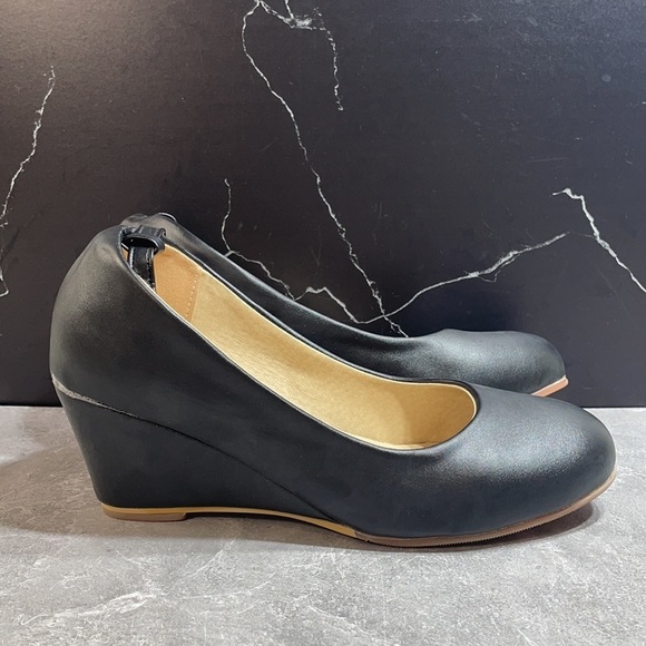 Detina Wedges Black Size 9m - Picture 5 of 9